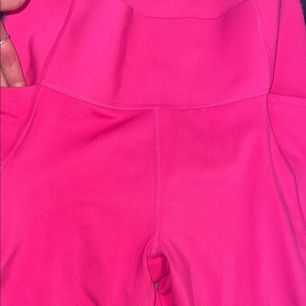 Gap Fit Women’s Large Bright Hot Pink High-Waist Leggings - Picture 5 of 10